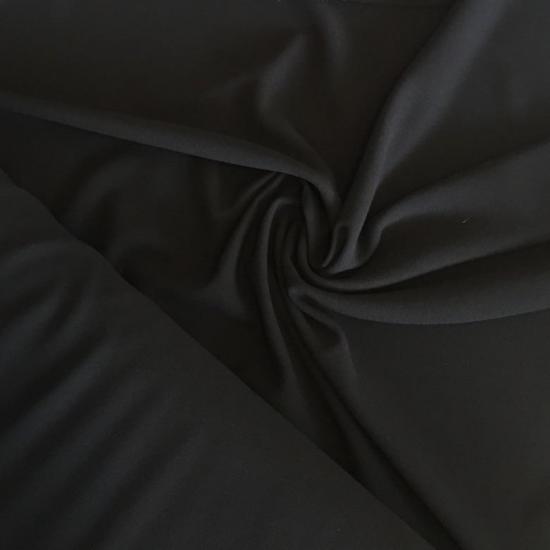 Siyah Modal Süprem Penye Kumaş - En:200cm Boy:60cm
